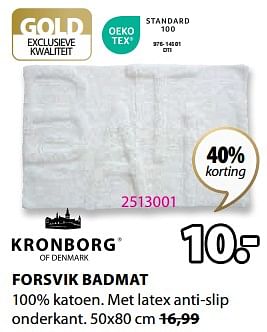 Promoties Forsvik badmat - Kronborg - Geldig van 20/03/2023 tot 10/04/2023 bij Jysk