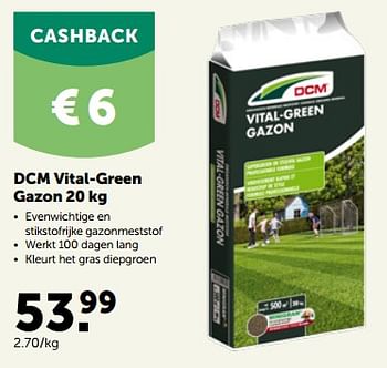 Promoties Dcm vital-green gazon - DCM - Geldig van 27/03/2023 tot 08/04/2023 bij Aveve
