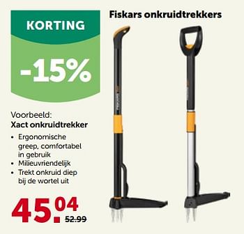 Promoties Fiskars xact onkruidtrekker - Fiskars - Geldig van 27/03/2023 tot 08/04/2023 bij Aveve