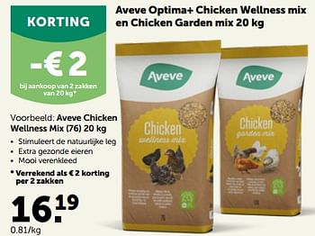 Promoties Aveve chicken wellness mix - Huismerk - Aveve - Geldig van 27/03/2023 tot 08/04/2023 bij Aveve
