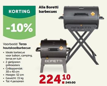 Promoties Boretti terzo houtskoolbarbecue - Boretti - Geldig van 27/03/2023 tot 08/04/2023 bij Aveve