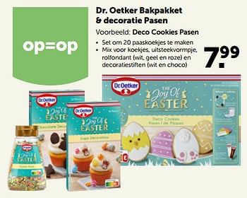 Promotions Dr. oetker deco cookies pasen - Dr. Oetker - Valide de 27/03/2023 à 08/04/2023 chez Aveve