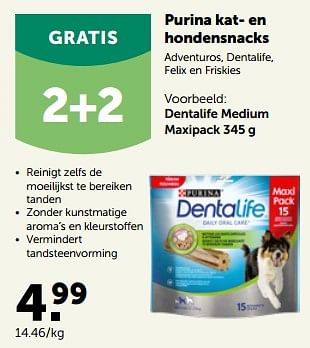 Promoties Purina dentalife medium maxipack - Purina - Geldig van 27/03/2023 tot 08/04/2023 bij Aveve