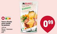 Promotions Sauce chaude pour viande ou poisson béarnaise - Produit Maison - Delhaize - Valide de 23/03/2023 à 29/03/2023 chez Delhaize