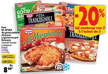 Promotions Pizza dr. oetker la margherita classica - Dr. Oetker - Valide de 22/03/2023 à 28/03/2023 chez Match