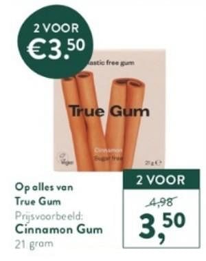Promoties Cinnamon gum - True Gum - Geldig van 20/03/2023 tot 16/04/2023 bij Holland & Barret