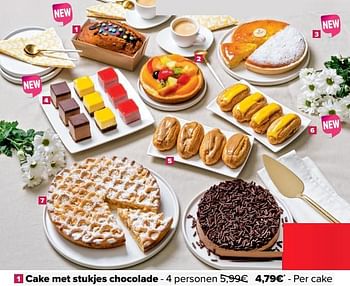 Promoties Cake met stukjes chocolade - Huismerk - Carrefour  - Geldig van 23/03/2023 tot 27/03/2023 bij Carrefour