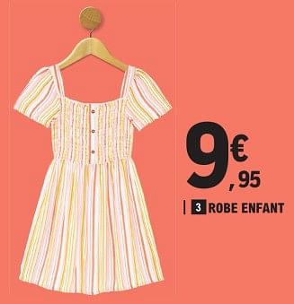 Robe enfant leclerc hot sale