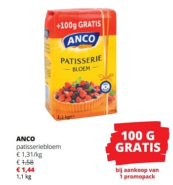 Promoties Anco patisseriebloem - Anco - Geldig van 23/03/2023 tot 05/04/2023 bij Spar (Colruytgroup)