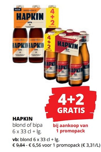 Promoties Hapkin blond - Hapkin - Geldig van 23/03/2023 tot 05/04/2023 bij Spar (Colruytgroup)