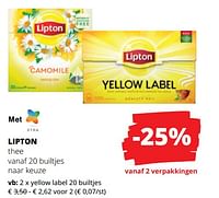 Lipton thee yellow label-Lipton