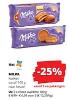Promoties Milka choco suprême - Milka - Geldig van 23/03/2023 tot 05/04/2023 bij Spar (Colruytgroup)