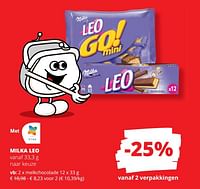 Promoties Milka leo melkchocolade - Milka - Geldig van 23/03/2023 tot 05/04/2023 bij Spar (Colruytgroup)