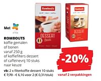 Rombouts filterkoffie dessert-Rombouts