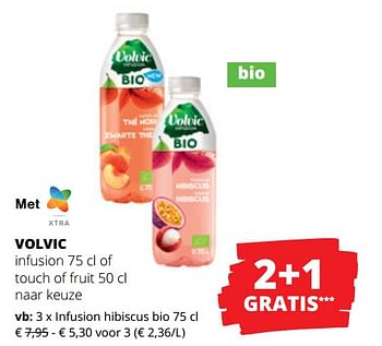 Promoties Volvic infusion hibiscus bio - Volvic - Geldig van 23/03/2023 tot 05/04/2023 bij Spar (Colruytgroup)