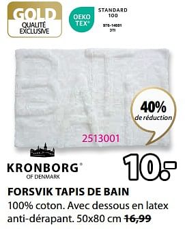 Promoties Forsvik tapis de bain - Kronborg - Geldig van 20/03/2023 tot 10/04/2023 bij Jysk
