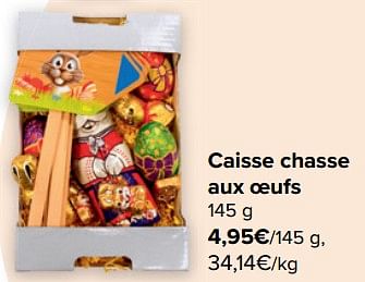 Promotions Caisse chasse aux oeufs - Produit maison - Carrefour  - Valide de 23/03/2023 à 03/04/2023 chez Carrefour