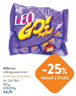 Promoties Milka leo go! mini - Milka - Geldig van 22/03/2023 tot 04/04/2023 bij OKay