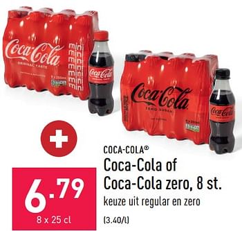 Promoties Coca-cola of coca-cola zero - Coca Cola - Geldig van 27/03/2023 tot 07/04/2023 bij Aldi