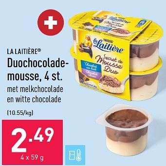 Promotions Duochocolademousse - La Laitiere - Valide de 27/03/2023 à 07/04/2023 chez Aldi