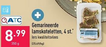 Promoties Gemarineerde lamskoteletten - Huismerk - Aldi - Geldig van 27/03/2023 tot 07/04/2023 bij Aldi