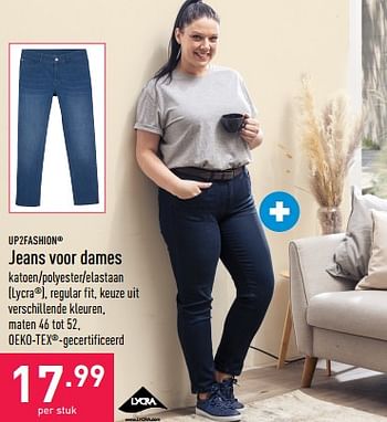Promoties Jeans voor dames - UP2Fashion - Geldig van 27/03/2023 tot 07/04/2023 bij Aldi