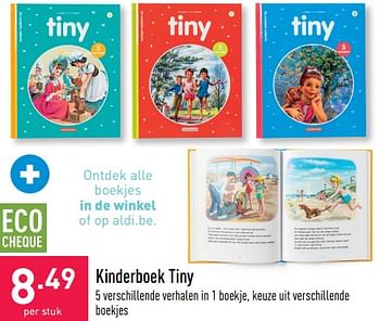 Promoties Kinderboek tiny - Huismerk - Aldi - Geldig van 27/03/2023 tot 07/04/2023 bij Aldi