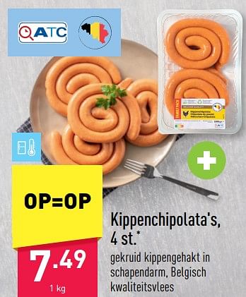 Promoties Kippenchipolata`s - Huismerk - Aldi - Geldig van 27/03/2023 tot 07/04/2023 bij Aldi