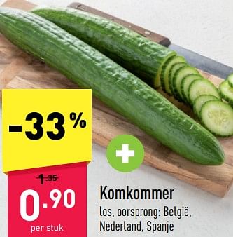 Promoties Komkommer - Huismerk - Aldi - Geldig van 27/03/2023 tot 07/04/2023 bij Aldi