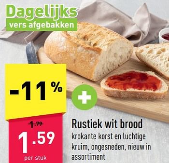Promotions Rustiek wit brood - Produit maison - Aldi - Valide de 27/03/2023 à 07/04/2023 chez Aldi