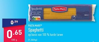 Promotions Spaghetti - Pasta Mare - Valide de 27/03/2023 à 07/04/2023 chez Aldi