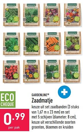Promotions Zaadmatje - Garden line - Valide de 27/03/2023 à 07/04/2023 chez Aldi