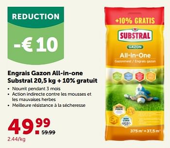 Promotions Engrais gazon all-in-one substral - Substral - Valide de 27/03/2023 à 08/04/2023 chez Aveve