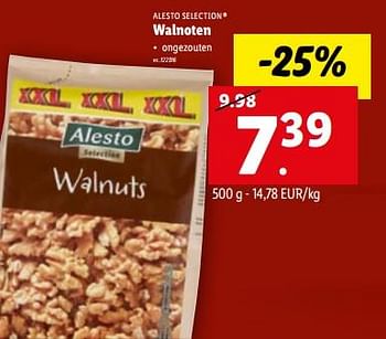 Promoties Walnoten - Alesto - Geldig van 29/03/2023 tot 04/04/2023 bij Lidl