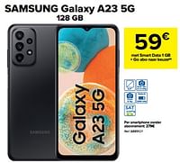 Promoties Samsung galaxy a23 5g 128 gb - Samsung - Geldig van 23/03/2023 tot 03/04/2023 bij Carrefour