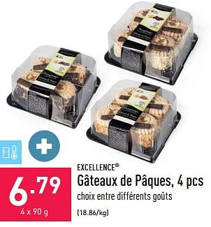 Promoties Gâteaux de pâques - Excellence - Geldig van 27/03/2023 tot 07/04/2023 bij Aldi