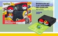 Bandolier set clip ‘n go riem met 2 ballen-Pokemon