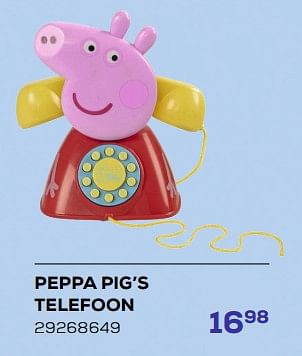 Promoties Peppa pig’s telefoon - Peppa  Pig - Geldig van 21/03/2023 tot 22/04/2023 bij Supra Bazar