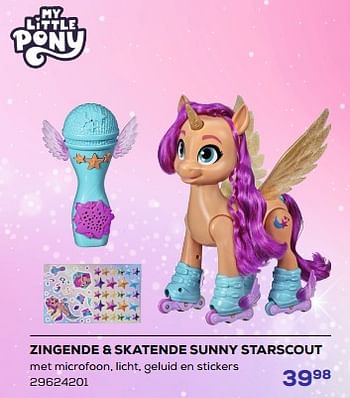 Promoties Zingende + skatende sunny starscout - My Little Pony - Geldig van 21/03/2023 tot 22/04/2023 bij Supra Bazar