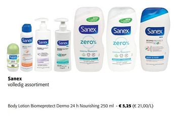 Promoties Sanex body lotion biomeprotect dermo 24 h nourishing - Sanex - Geldig van 22/02/2023 tot 04/04/2023 bij Colruyt