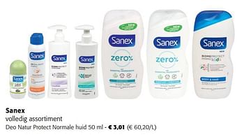 Promoties Sanex deo natur protect normale huid - Sanex - Geldig van 22/02/2023 tot 04/04/2023 bij Colruyt