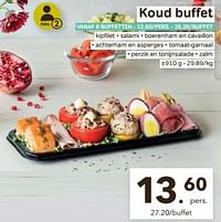 Koud buffet-Huismerk - Bon