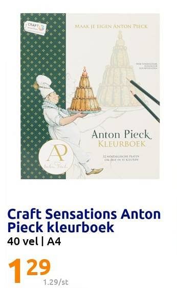 Promoties Craft sensations anton pieck kleurboek - Craft Sensations - Geldig van 22/02/2023 tot 28/02/2023 bij Action