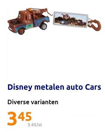 Promoties Disney metalen auto cars - Disney - Geldig van 22/02/2023 tot 28/02/2023 bij Action