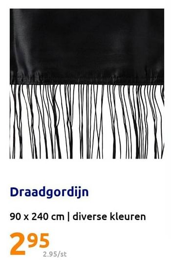 Promotions Draadgordijn - Produit Maison - Action - Valide de 22/02/2023 à 28/02/2023 chez Action