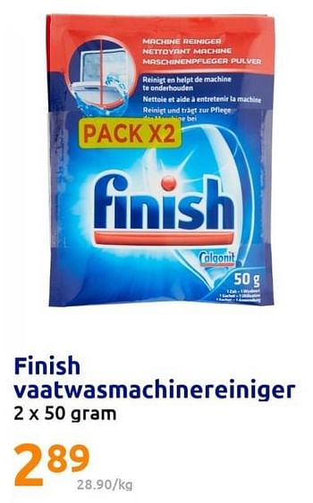 Promoties Finish vaatwasmachinereiniger - Finish - Geldig van 22/02/2023 tot 28/02/2023 bij Action