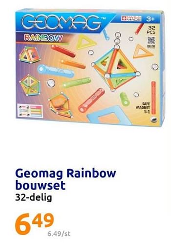 Promoties Geomag rainbow bouwset - Geomag Kids - Geldig van 22/02/2023 tot 28/02/2023 bij Action