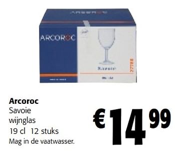 Promoties Arcoroc savoie wijnglas - Arcoroc - Geldig van 22/03/2023 tot 04/04/2023 bij Colruyt