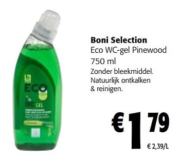 Promoties Boni selection eco wc-gel pinewood - Boni - Geldig van 22/03/2023 tot 04/04/2023 bij Colruyt