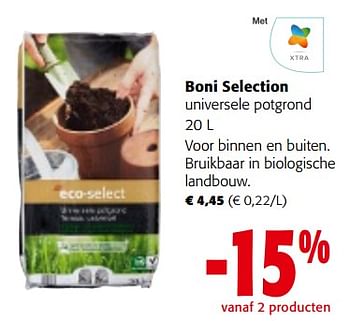 Promoties Boni selection universele potgrond - Boni - Geldig van 22/03/2023 tot 04/04/2023 bij Colruyt